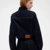 GAP × Victoria Beckham avslappet, kort denimjakke
