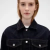 GAP × Victoria Beckham avslappet, kort denimjakke