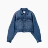 GAP × Victoria Beckham avslappet, kort denimjakke