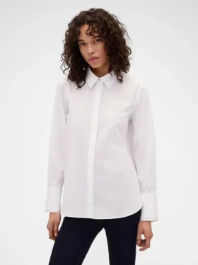 GAP × Victoria Beckham avslappet poplin-skjorte