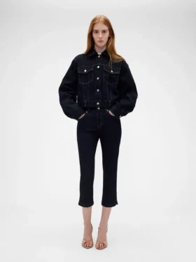 GAP × Victoria Beckham Capri-Jeans med lav midje