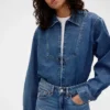 GAP × Victoria Beckham denimskjorte med glidelås