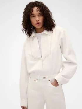 GAP × Victoria Beckham denimskjorte med glidelås