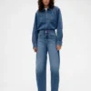 GAP × Victoria Beckham denimskjorte med glidelås