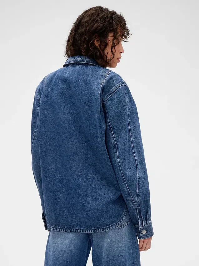 GAP × Victoria Beckham denimskjorte med glidelås