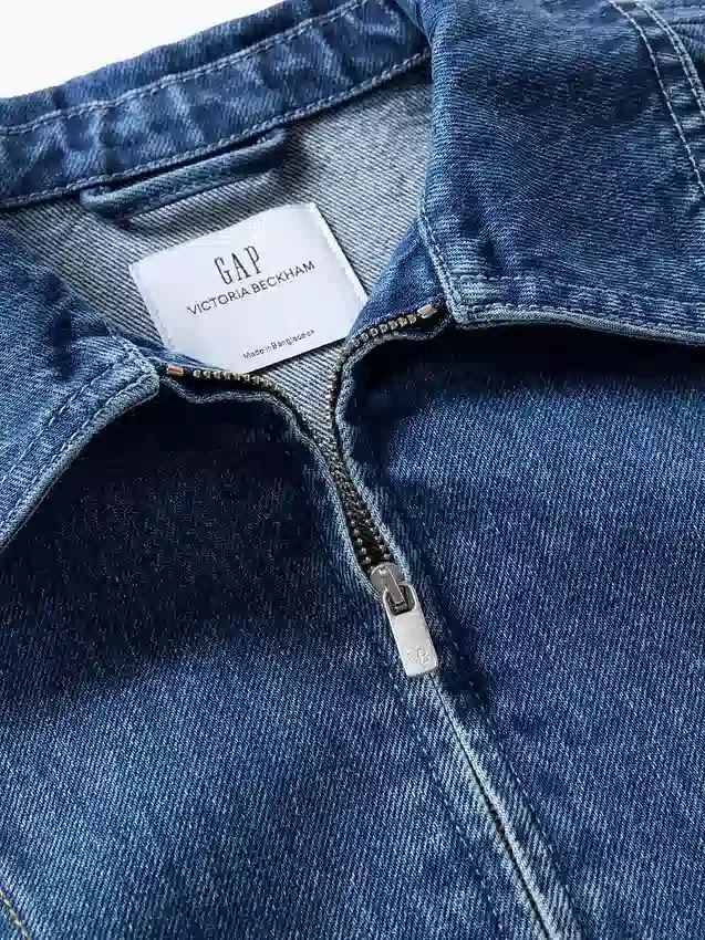GAP × Victoria Beckham denimskjorte med glidelås