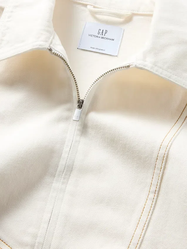 GAP × Victoria Beckham denimskjorte med glidelås