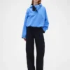 GAP × Victoria Beckham høyt sittende plisserte bukser med buet snitt