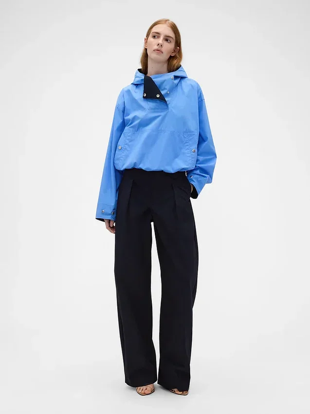 GAP × Victoria Beckham høyt sittende plisserte bukser med buet snitt