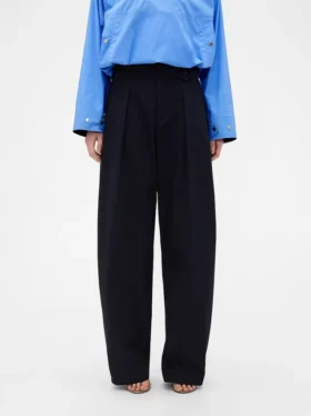 GAP × Victoria Beckham høyt sittende plisserte bukser med buet snitt