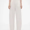 GAP × Victoria Beckham høyt sittende plisserte bukser med buet snitt