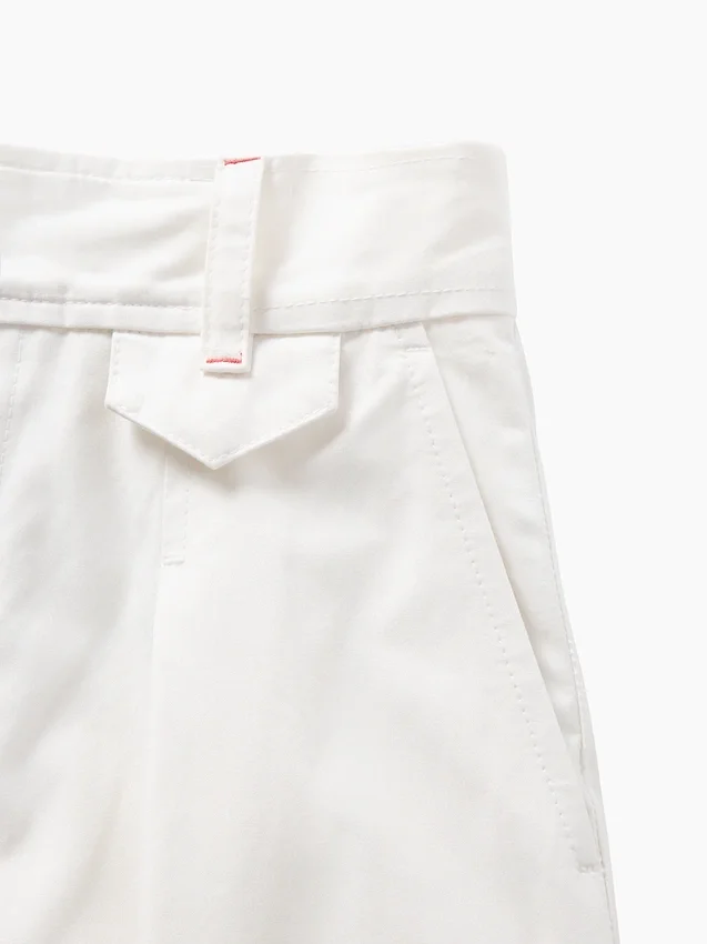 GAP × Victoria Beckham høyt sittende plisserte bukser med buet snitt