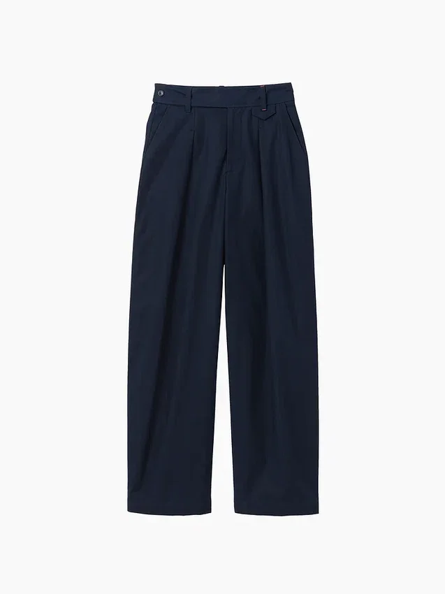GAP × Victoria Beckham høyt sittende plisserte bukser med buet snitt