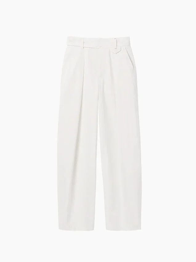 GAP × Victoria Beckham høyt sittende plisserte bukser med buet snitt
