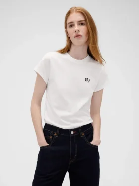 Gap × Victoria Beckham T-skjorte i økologisk bomull med logo