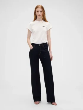 Gap × Victoria Beckham T-skjorte i økologisk bomull med logo
