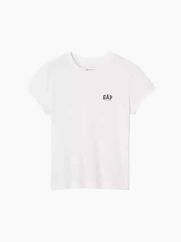 Gap × Victoria Beckham T-skjorte i økologisk bomull med logo