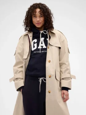 GAP × Victoria Beckham tykk hoodie i fransk frotté