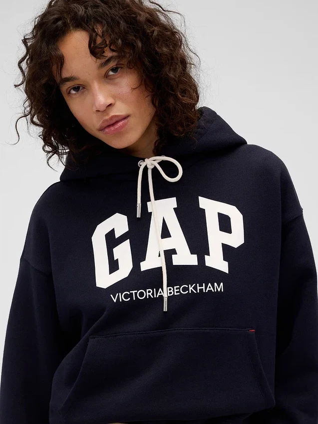 GAP × Victoria Beckham tykk hoodie i fransk frotté
