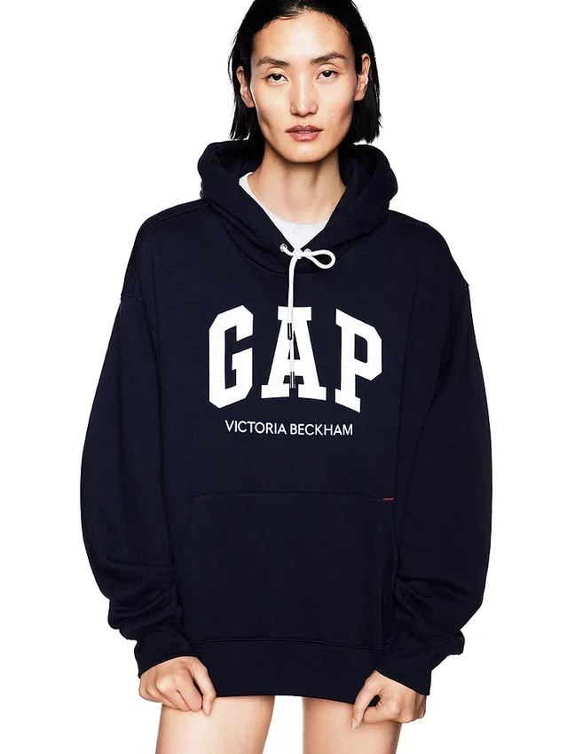 GAP × Victoria Beckham tykk hoodie i fransk frotté
