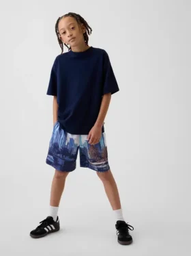 GapFit 6" resirkulerte mesh-shorts for barn