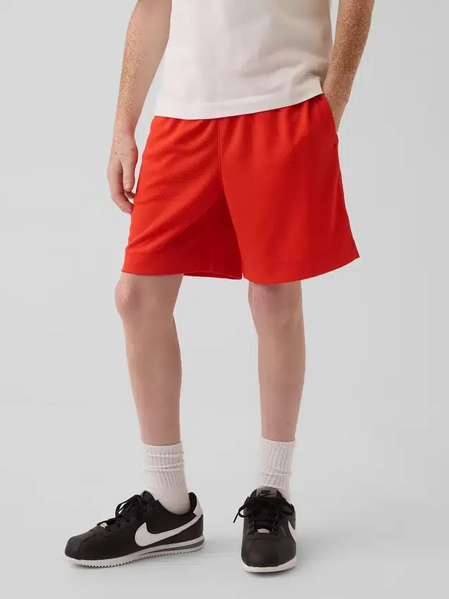 GapFit 6" resirkulerte mesh-shorts for barn