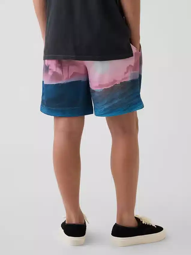 GapFit 6" resirkulerte mesh-shorts for barn