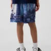 GapFit 6" resirkulerte mesh-shorts for barn