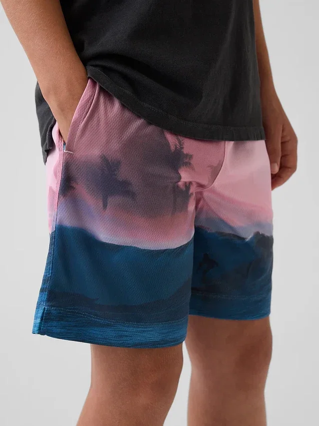 GapFit 6" resirkulerte mesh-shorts for barn