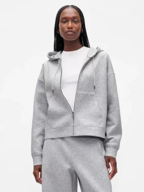 GapFit oversized hettegenser med glidelås