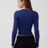 GapFit sømløs ribbet kort topp