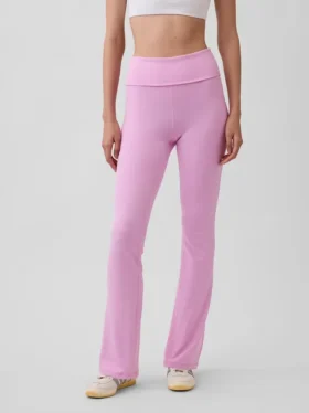 GapFit Smooth Foldover Mini Flare-leggings