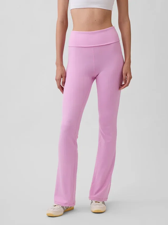 GapFit Smooth Foldover Mini Flare-leggings
