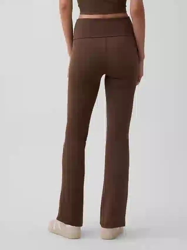GapFit Smooth Foldover Mini Flare-leggings