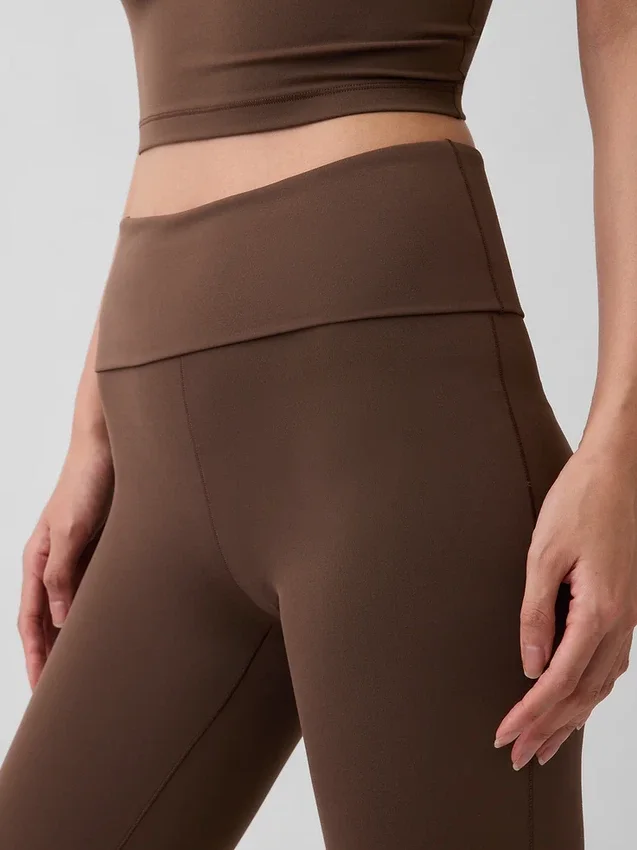 GapFit Smooth Foldover Mini Flare-leggings