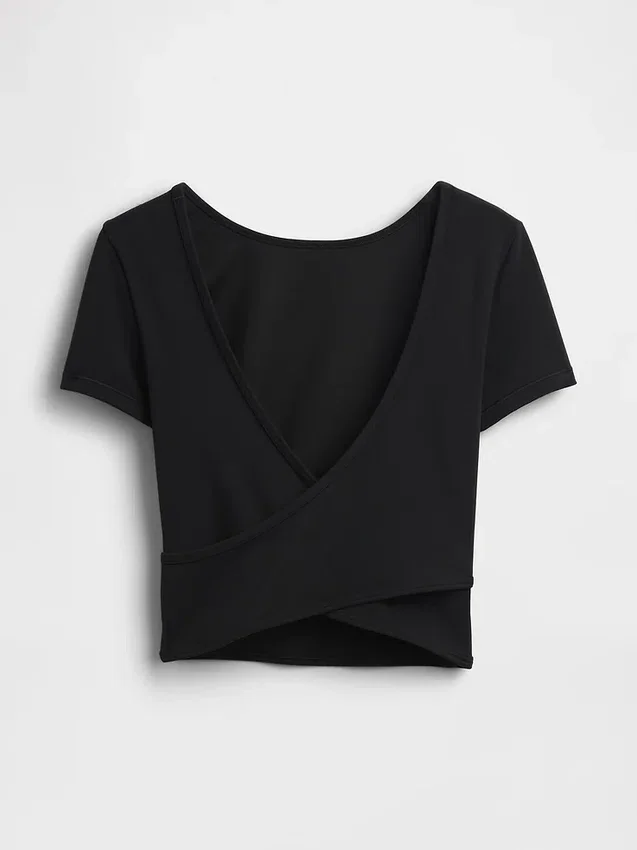 GapFit Smooth vendbar crop-top med kryssrygg
