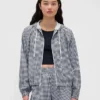 GapFit Tech Gingham-vindjakke