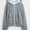 GapFit Tech Gingham-vindjakke