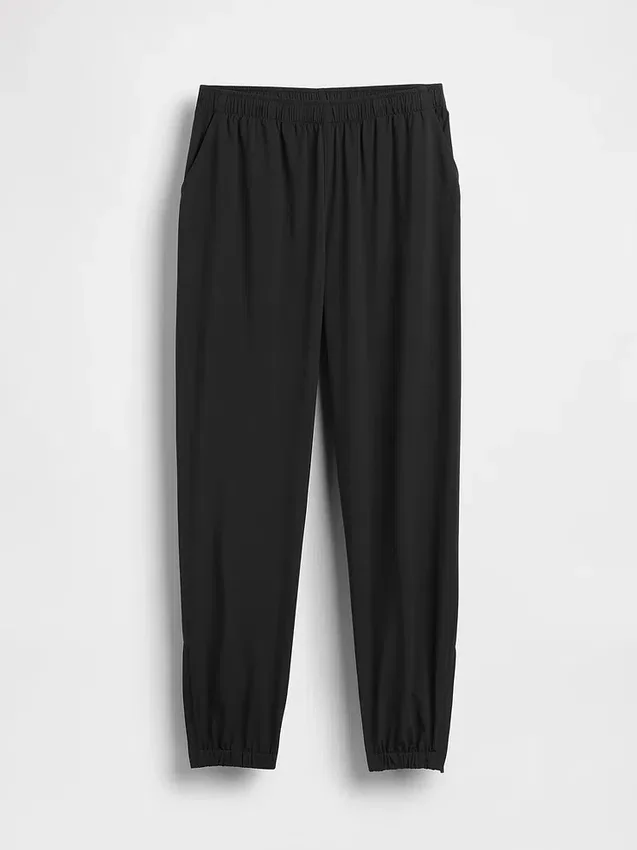 GapFit Tech joggebukse med høy midje og glidelås i nedre kant