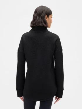 GapFit vattert jacquard-genser med halv glidelås