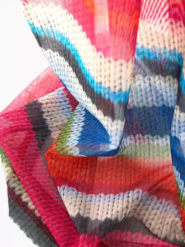 Gapstudio Happy Stripe gjennomsiktig maxikjole
