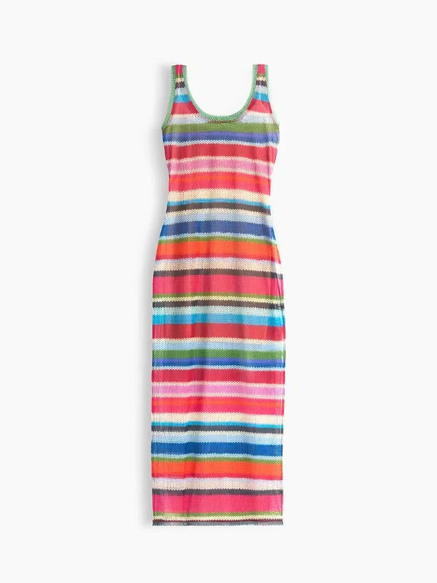 Gapstudio Happy Stripe gjennomsiktig maxikjole