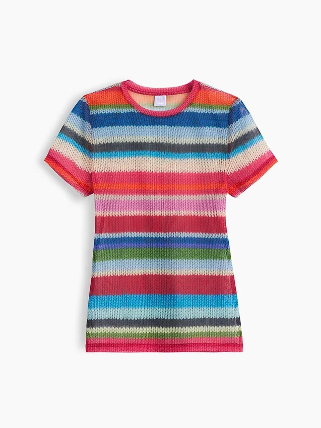 Gapstudio Happy Stripe gjennomsiktig T-skjorte