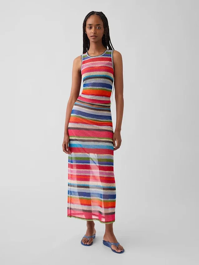 Gapstudio Happy Stripe gjennomsiktig tank-top