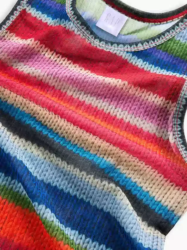 Gapstudio Happy Stripe gjennomsiktig tank-top