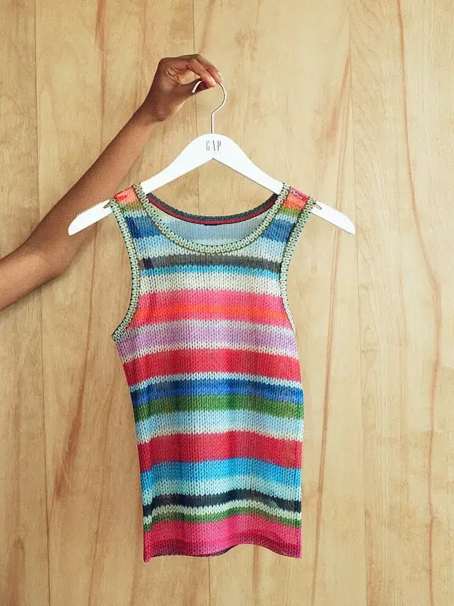 Gapstudio Happy Stripe gjennomsiktig tank-top
