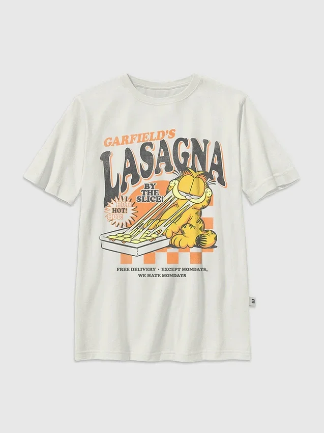 Garfield Lasagna-T-skjorte med grafisk trykk for barn