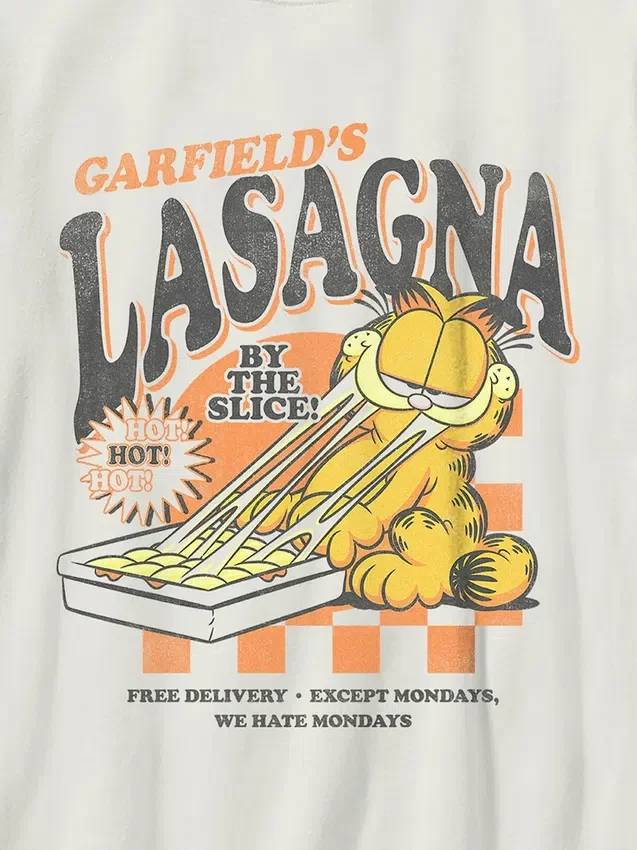Garfield Lasagna-T-skjorte med grafisk trykk for barn