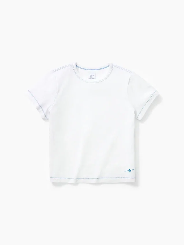 Get Blue avslappet T-skjorte