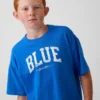 Get Blue barne-T-skjorte med avslappet logo